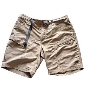 The North Face Mens XXL Beige Cargo Shorts Size Adjustable Waist Outdoor Hiking